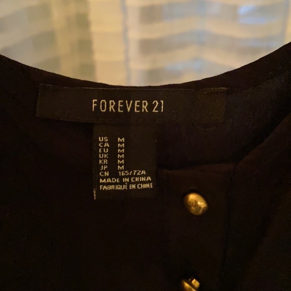 FOREVER 21 black romper size M - Picture 4 of 5